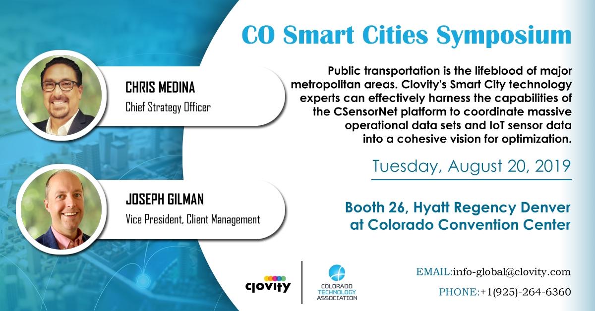 ClovityInc's tweet photo. Now that #gartnercat is wrapped up, our team is getting ready to head from the beach to the mountains to the Colorado smart city symposium! Click here to schedule a time to connect with us: https://t.co/YN2Hrf04Zn
#cosmartcities #Colorado #smartcities #coloradotechassociation https://t.co/QvDpnvAHzk