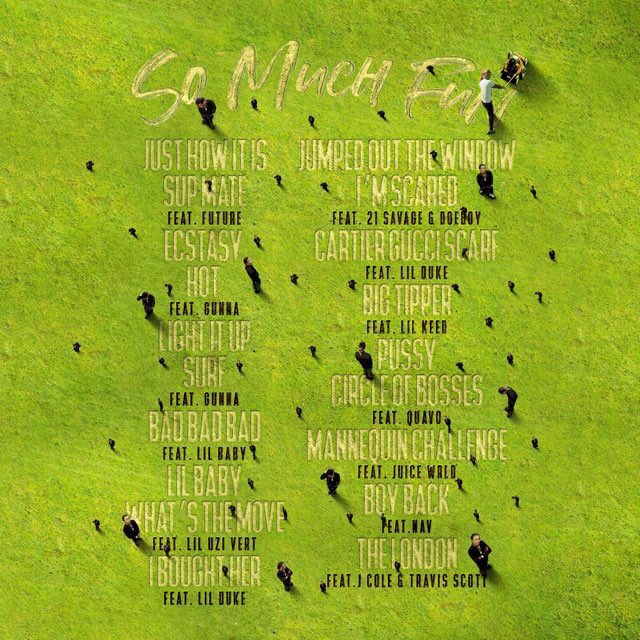 Young Thug’s new album 'So Much Fun' will feature Future, Gunna, Lil Uzi Vert, Lil Baby, Lil Keed, 21 Savage, J. Cole, Travis Scott, Juice Wrld, Nav, Lil Duke, Quavo, &amp; DoeBoy

Executively produced by J. Cole

dropping at midnight