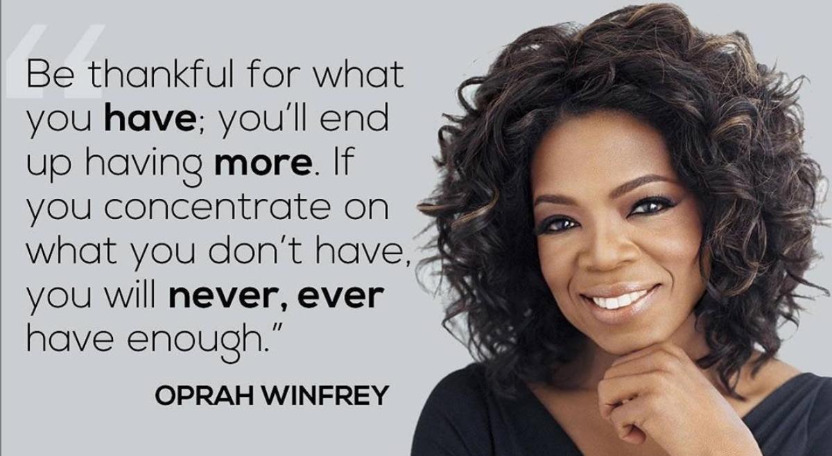thesecret's tweet image. "Be thankful for what you have; you'll end up having more. If you concentrate on what you don't have, you will never, ever have enough." - Oprah Winfrey. 

What are you THANKFUL for?