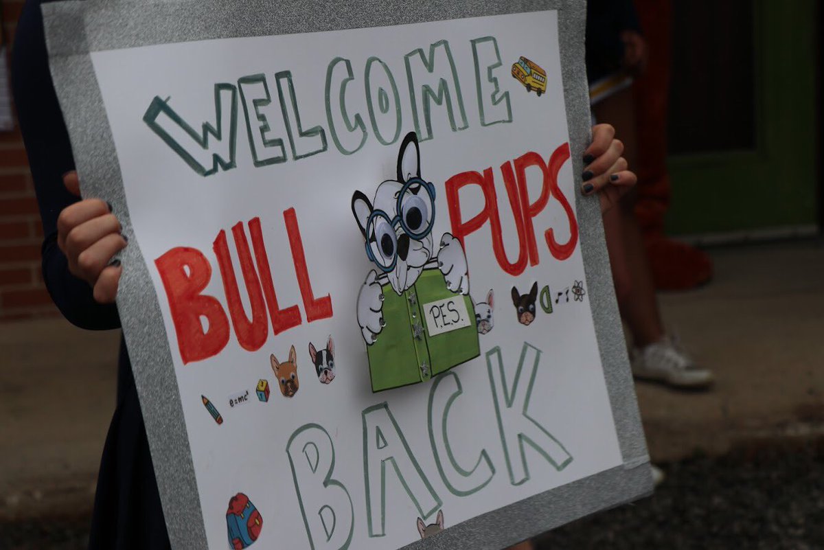 Together with <a href="/BattlerDance/">Battler Dance</a>, we helped welcome the students of Philippi Elementary back to school yesterday. Everyone knows the first day can be scary but we successfully put some smiles on the kids faces (even some teachers too)! Have a great year Bullpups! 📣💙💛 #BattleAsOne