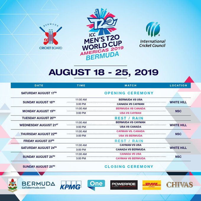 Icc t20 world cup schedule