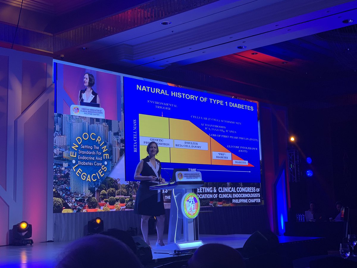 vtangpricha's tweet photo. Dr Sandy Weber President of @TheAACE presents on Prevention of Type I DM at #aacepc2019 @aacephil https://t.co/m70maqkP02