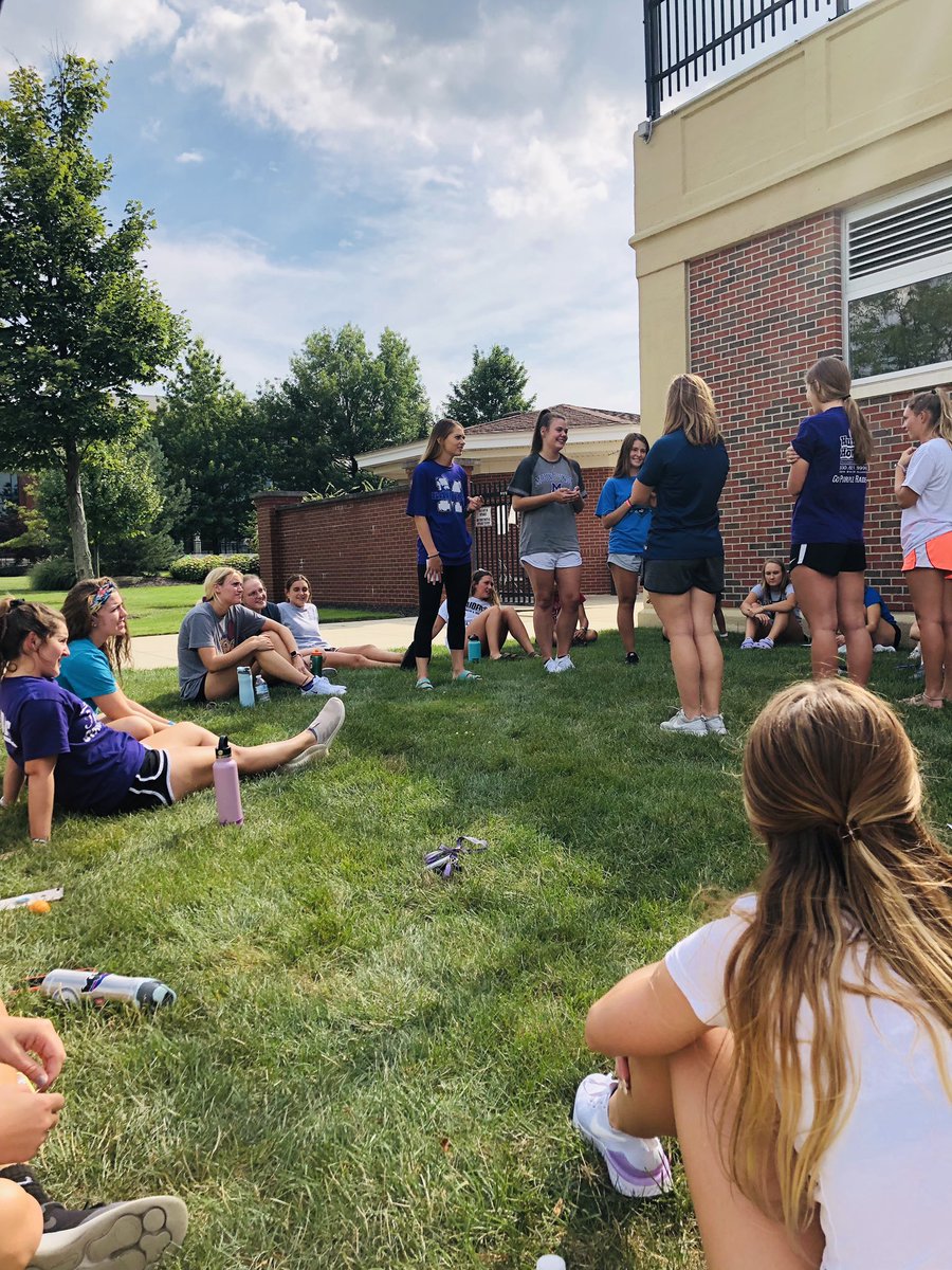 UMUSoccer's tweet photo. Ended Day One with a motivational talk from Maria Favorite. Once a Purple Raider, Always a Purple Raider. #winningword #hardwork @purpleraiders https://t.co/itrY9x3Sdf