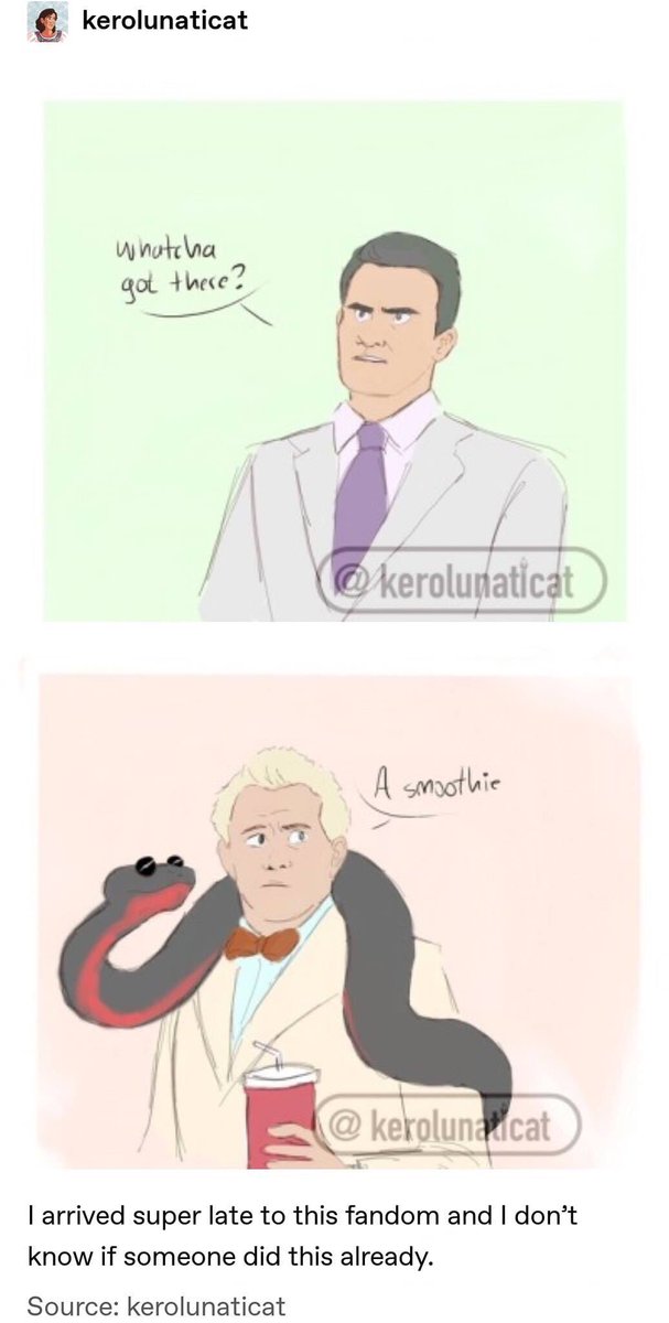 GODiscord's tweet photo. A fresh meme found on the discord! Join to see more memes and other wonderful fan content! 
https://t.co/w8jMXlnOff 
#goodomens #goodomensmeme #crowley #Aziraphale #GoodOmensPrime https://t.co/kQWWfPnzJb