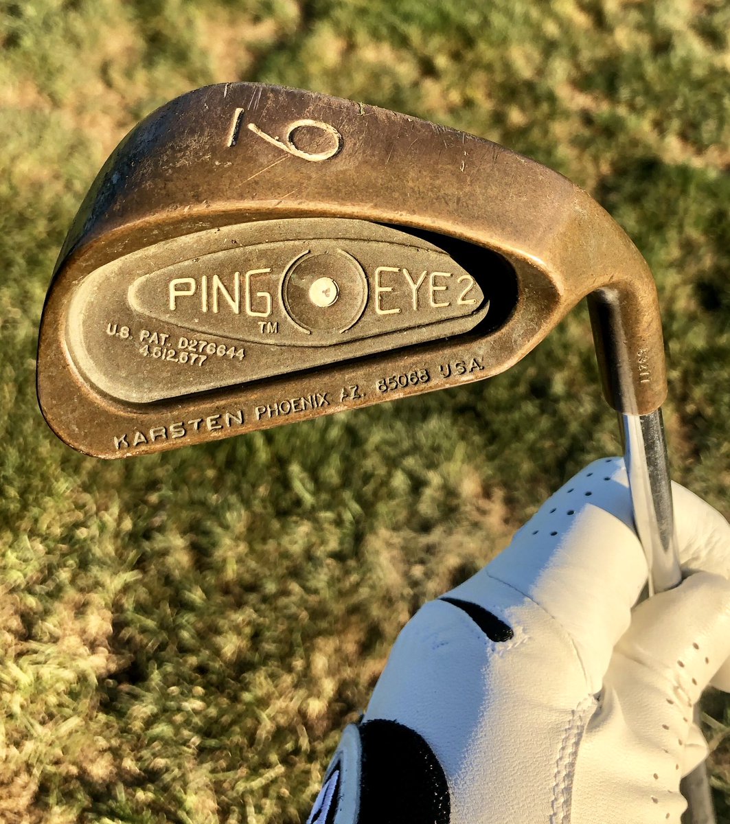 phil_hellmuth's tweet image. Hidden treasure! Like the 1993 Gianni Versace shirt (below), that went up in value 5X (worth over $11,000), my Ping Eye 2 “Square Groove” Clubs, made out of Copper Beryllium, are worth $4,000 now!Bought in 1988: still easy to hit. Buy great quality, and you never know #POSITIVITY