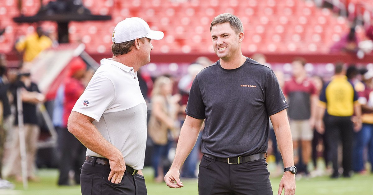 Bengals's tweet image. RT to congratulate Zac Taylor on his first win as the #Bengals Head Coach! #CINvsWAS #SeizeTheDEY