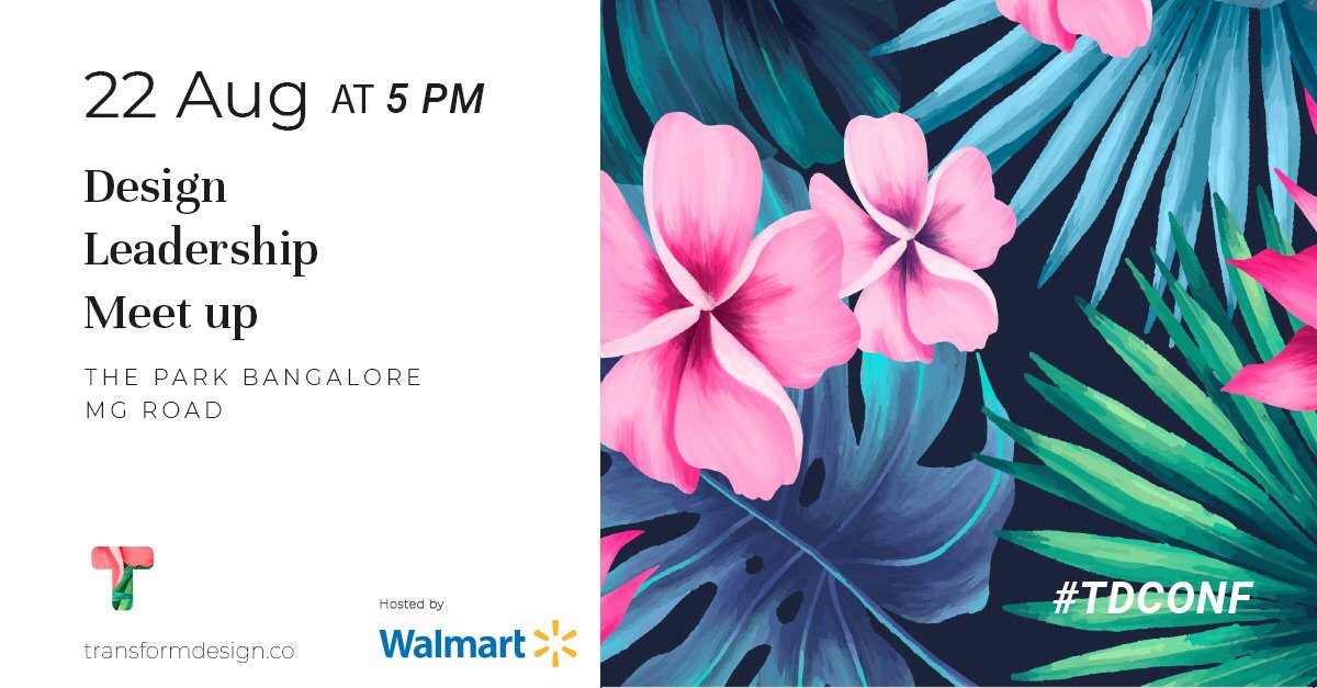 <a href="/TransformDCo/">Transform Design</a> is doing its next design leadership meet-up next Friday. And we’ve got some amazing speakers - Valerie Casey of <a href="/designersaccord/">Valerie Casey</a> and <a href="/nishitagill/">Nishita Gill</a> . 

transformdesign.co