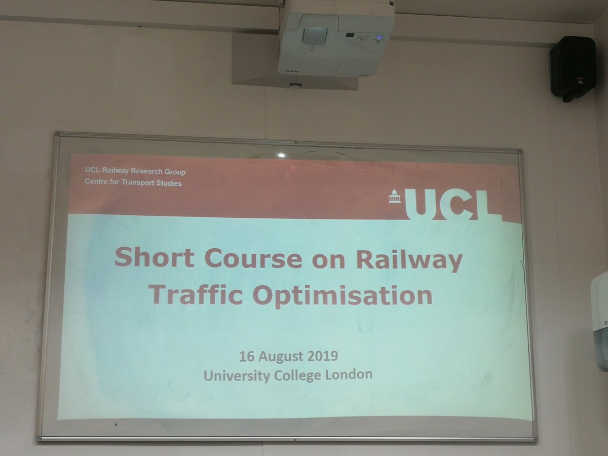 UCL_Railway's tweet photo. #whatishappening Today we are going to have our short course on railway traffic optimisation! @CEGE_UCL @CTS_UCL https://t.co/wayoP9B0rx