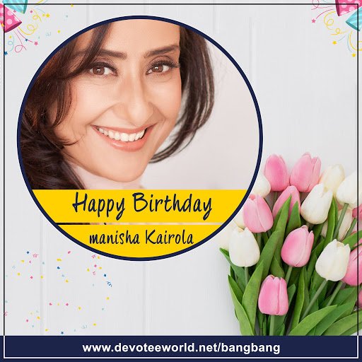 Happy Birthday, Manisha Koirala! For more entertainment related news visit at
 