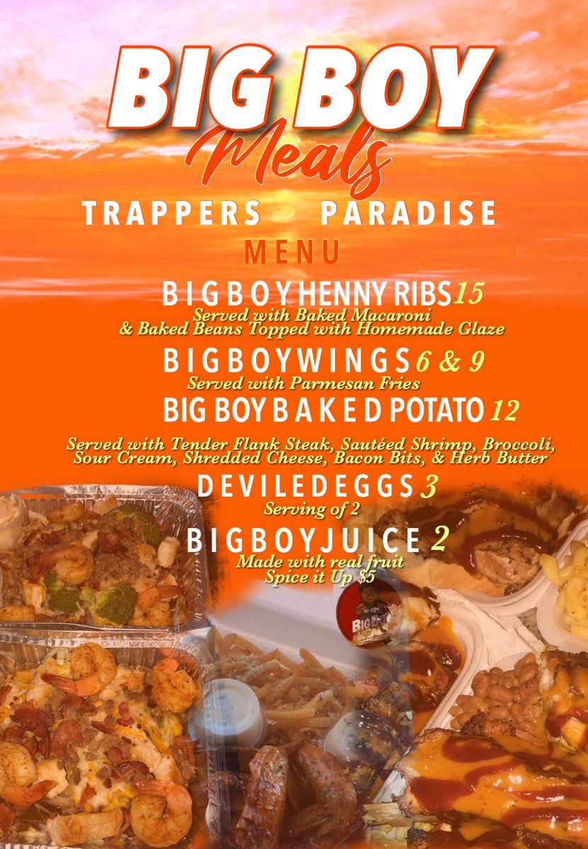 BigBoyMeals's tweet photo. Come Out to Trappers Paradise 
August 24th Daytona Beach 
919 Reed Canal Rd 
Experience the Vibes &amp; Good Eats with Live Music &amp; Games🤾🏾‍♂️🏈🔥🍔 https://t.co/rfTFicoqtP