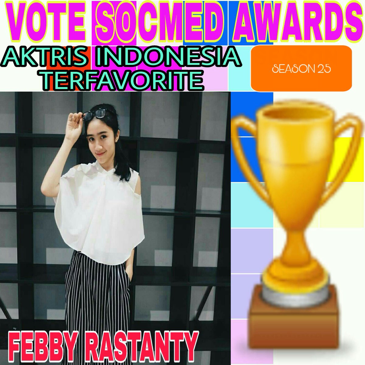 socmedvote's tweet photo. #VSASEASON25
🏆AktorIndonesiaTerfavorite
↪ @BramastaVerrell
🏆AktrisIndonesiaTerfavorite
↪ @FebbyBlink
🏆AktorPeranOrangTuaTerfavorite
↪ #AnandaGeorge
🏆AktrisPeranOrangTuaTerfavorite
↪ #DeviPermatasari https://t.co/Pd3oSBYn44