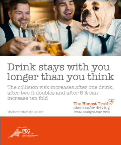 Did you know on average 3,000 people are killed or seriously injured each year in drink drive collisions? Don't risk it. You could save a life. #HonestTruthUK #SmallChangesSaveLives