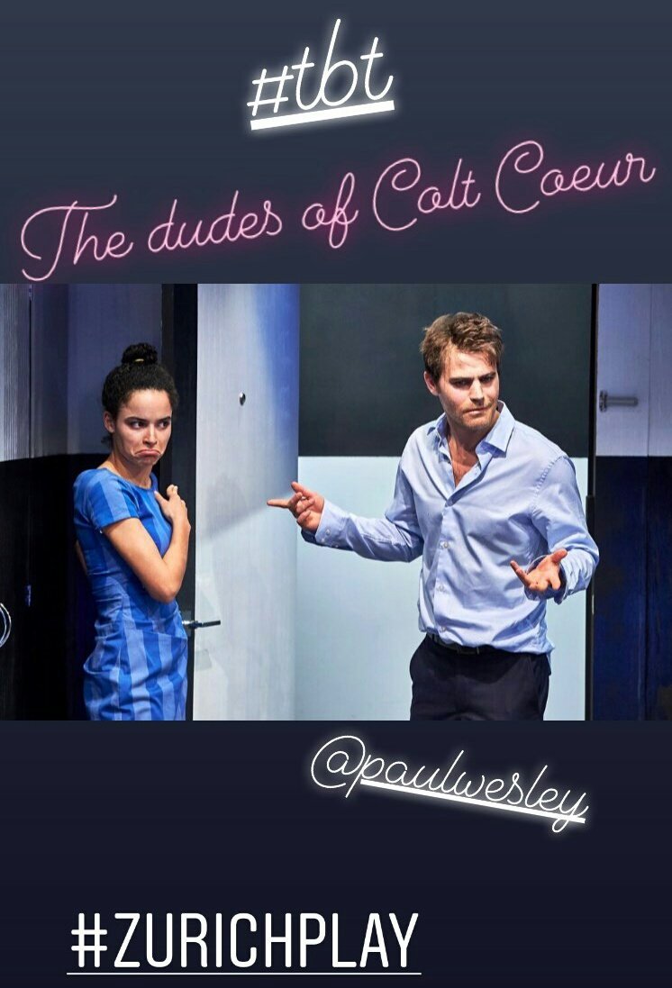 Missclairdelune's tweet photo. #PaulWesley #tbt #Zurichplay #CalinCamo 🎭
- - Via Coltcoeur (IG stories). https://t.co/9XET92qukO