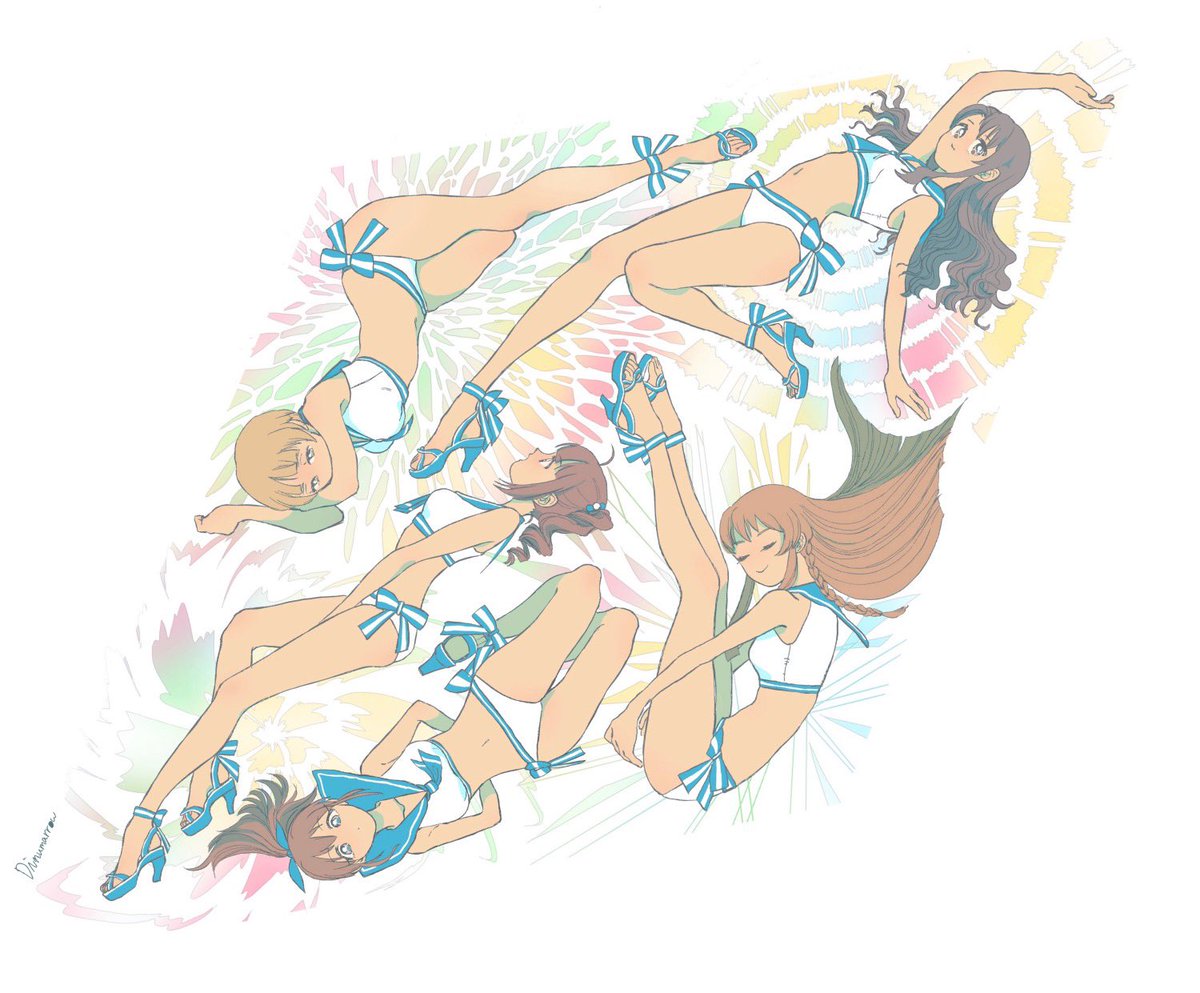 「HANABI団にセーラーミズギ着せてライブするとかわいい 」|ε= ε=ε=M.ぢぬまろうのイラスト