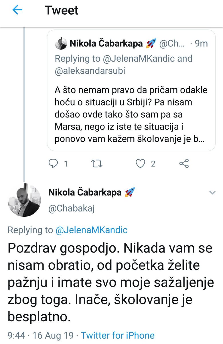 JelenaMKandic's tweet photo. "Vas" se piše velikim slovom kada se persira i obraća sa poštovanjem bez obzira na pol.
U Srbiji postoje zakoni i VJT za VTK koje je zaduženo i za #StopCyberBullying.
Ovo su 4 ozbiljne uvrede i vređanje na moj lični račun i mizogeno ponašanje prema ženama.☝ #endWAV
Sramota! https://t.co/szZRxlihAt