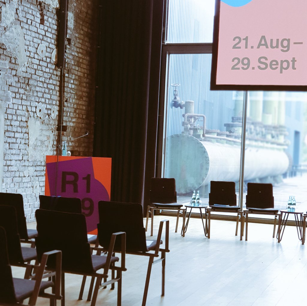 Die #pressekonferenz der #ruhrtriennale startet jetzt im #dampfgebläsehaus der #Jahrhunderthalle. Was für eine Location!