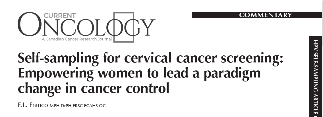 petersasieni's tweet image. A beautiful editorial from the great Eduardo Franco (@mcgillu): 18 months old but worth reading again: #SelfSampling "an idea whose time has come"

Self-sampling for #CervicalScreening: Empowering women to lead a paradigm change in #CancerControl 

ncbi.nlm.nih.gov/pmc/articles/P…