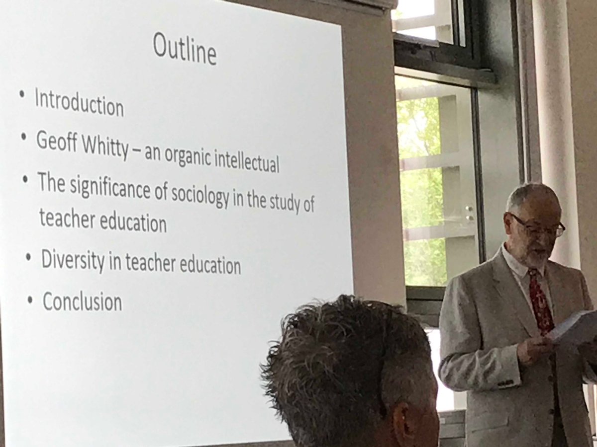 Prof Ian Menter gives the Geoff Whitty’s memorial lecture at #ateeconference