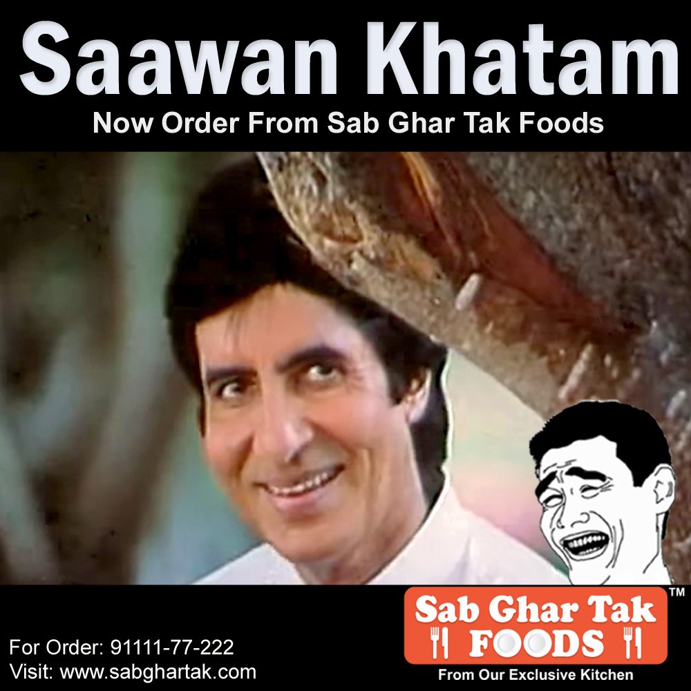 SabGharTak's tweet photo. Saawan Khatam 😜😂🤣
Now Order From Sab Ghar Tak​ Foods .. @SabGharTak

Top Quality Dishes, Higher Quantity With Quick Home Delivery.
For Order Call: 91111-77-222

You Can Get Sab Ghar Tak Food's Menu Card On Whatsapp ..
For More Updates &amp; Exciting Offers, Stay Tuned ..🤗 https://t.co/pvLqCB3sjA