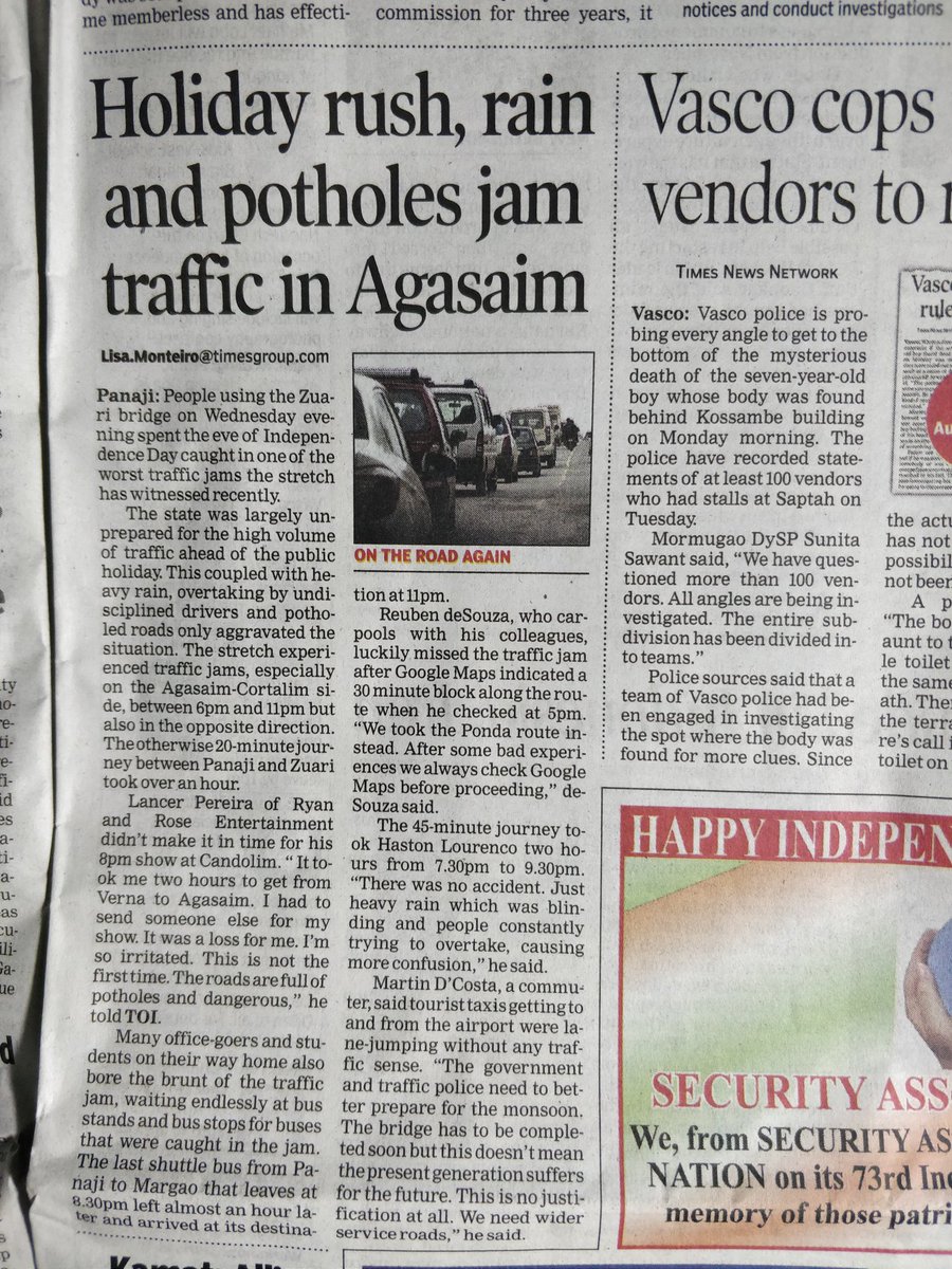 amolbilgi's tweet photo. #GOA#. 
Roads need urgent attention of Government and repairs. Very difficult to drive . Verna junction till Bambolim.
#Save# #lives#
@narendramodi @DrPramodPSawant @nitin_gadkari https://t.co/LwKU4ikoVj