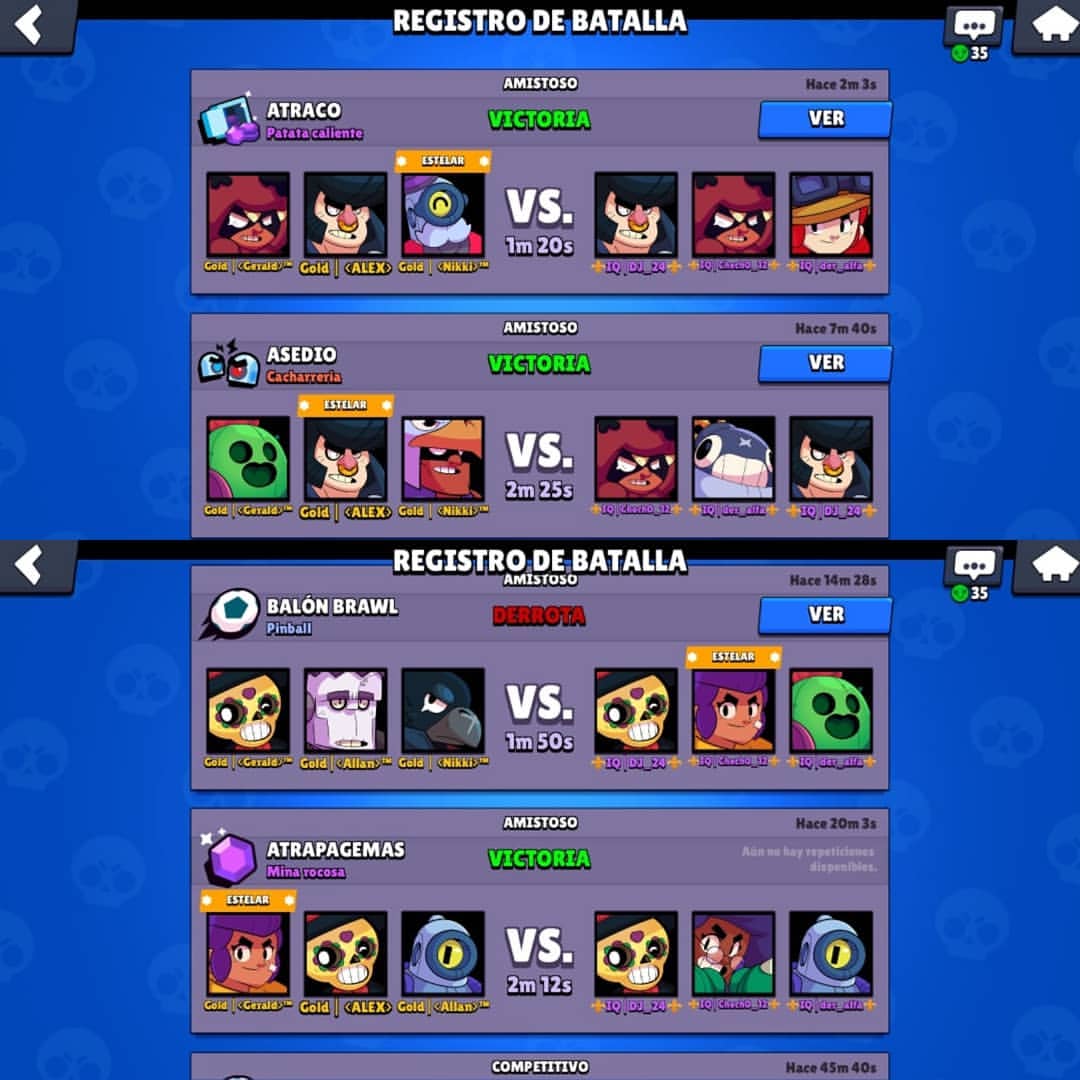 ¡Y OTRA MÁS PARA LA BOLSA! Hoy nuestro team se enfrentó al competitivo de Infinity Quest en un BO5 simple. Tuvimos problemas con Brawl Ball, pero el team supo imponerse en los 2 siguientes modos de juego. Nuestras fichas en entrenamiento muestran un gran avance acompañados.🇨🇷♥🔥