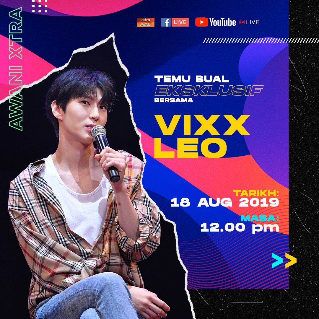 501Awani's tweet photo. @JUNGTW_LEO mendedahkan persiapan untuk projek solonya. Ingin tahu perancangannya? Eksklusif di https://t.co/WyXD522rFg,
FB dan YouTube Astro AWANI pada Ahad (18/08) jam 12pm bersama @IsabelleAWANI
#VIXX #Leo #VIXXLeoInMalaysia #Starlight #AWANIXtra #kperformanceshow2019 https://t.co/QorEiZfw1k