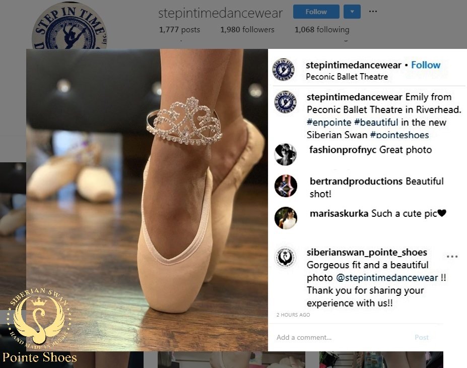 siberian_swan's tweet photo. Beautiful fit, and elegant photo from Step In Time Dancewear. Long Island, NY. Thank you We are proud to have your store fitting our brand!!!
NY, NJ, CT, PA Dancers contact Maria T Rignola to learn about Siberian Swan Pointe Shoes, stop by, schedule the fitting https://t.co/kEZIehsjoN