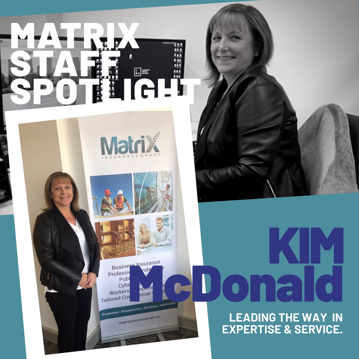 MatrixInsGroup's tweet image. This week we would like to shine a SPOTLIGHT on Kim McDonald. Our Team Leader / Account Executive.
Kim always provides exceptional customer service &amp;amp; her thorough, experienced knowledge always gives our clients the edge.
 #smallbusinessperth #perthbusinesswomen #insurancebroker