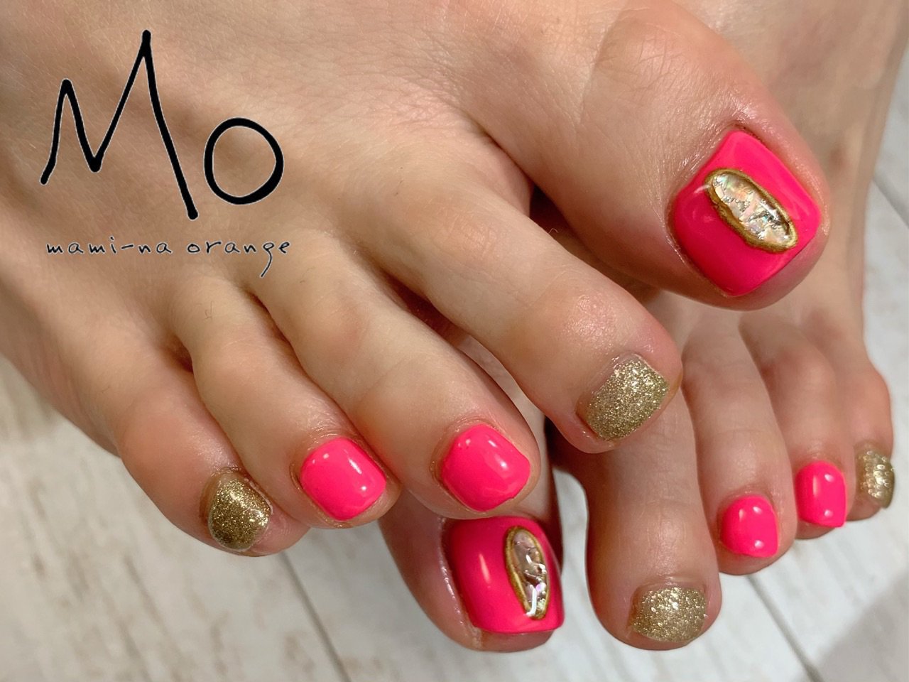 マミーナオレンジ ネイルサロンマミーナオレンジ Mami Naorange マミーナオレンジ マミーナオレンジパラジェル Paragel パラジェル ジェルネイル ネイル Nail 夏フットネイル Footnail Nails 夏ネイル フットネイル アジアンネイル ネオン