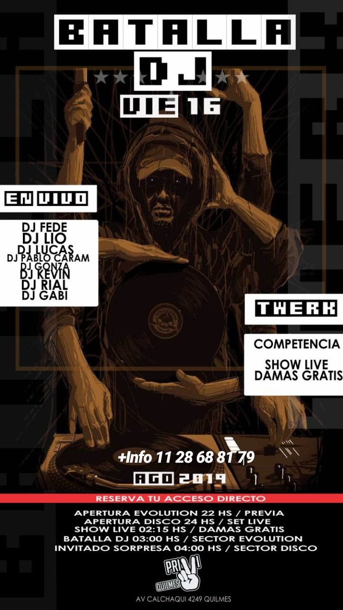 alberto7219's tweet photo. Este Viernes 16 de Agosto del 2019 a las 15 Horas #Publicidad de la #Competencia de #DJ en #SoñandoporlaVida en la #RadioFMSonidos96.9 y por la #Web con la #Conducción de @alberto7219 @SonidosFM969 #música #actualidad #deportes #entrevista. https://t.co/grWghnFzgZ