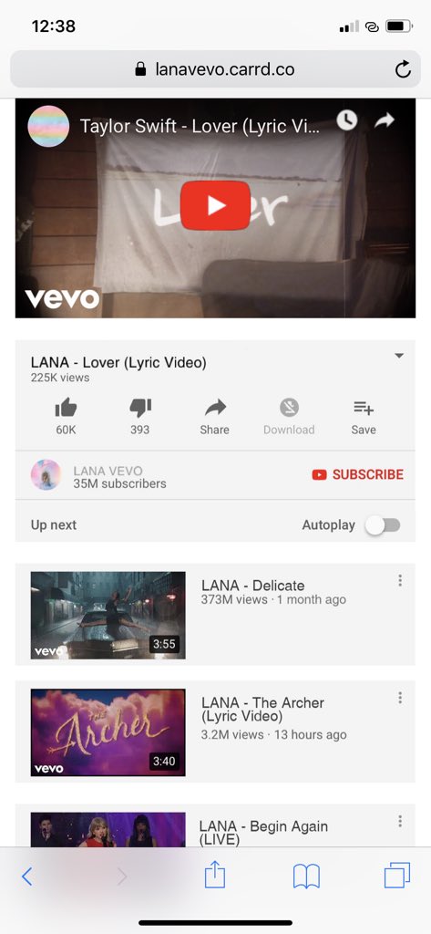 hcneydipped's tweet photo. LANA - Lover (Lyric Video) out on LANA VEVO now! Happy #LoverMonth! https://t.co/bK7hBcZTDb 💗 https://t.co/OXsqKChKAS