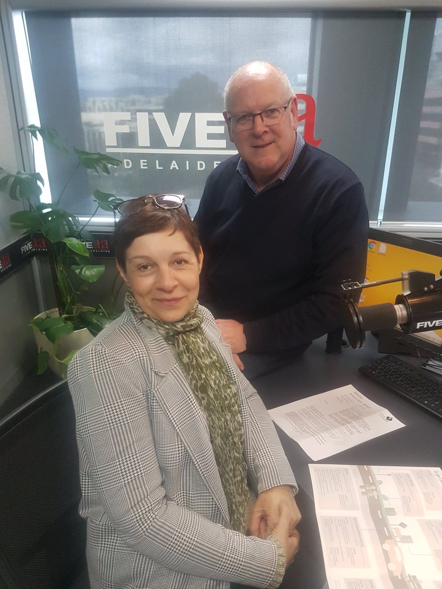 1395FIVEAA's tweet photo. NOW: Tuesday Udell @heartfoundation in the studio with @AlanHickey5aa for Talking Heart Health taking your calls 8223 0000 https://t.co/CNEuNQvIoA
