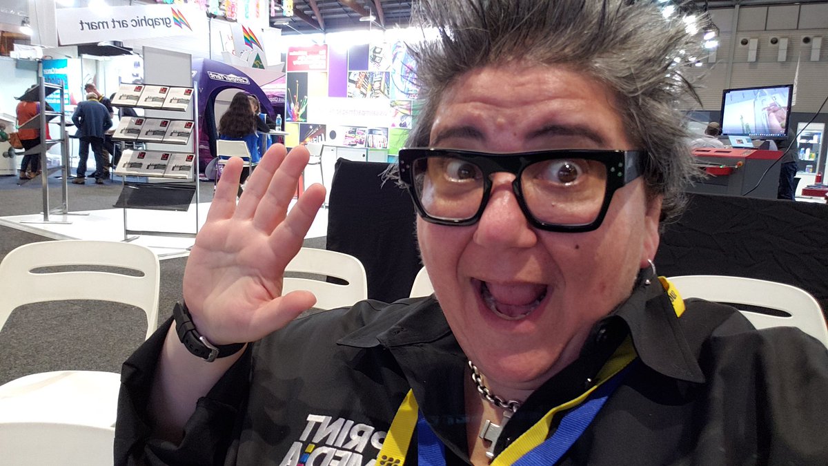 PrintExAust's tweet photo. That's it #printex!  I'm off this account back to walking the show. Thanks for having me Down Under @VisConAustralia @PrintIndAUS .. and thanks to all the awesome members of the print community I've met here. You made me feel at home.. Oi Oi Oi! #dc @PrintMediaCentr https://t.co/8O24DGC3r3