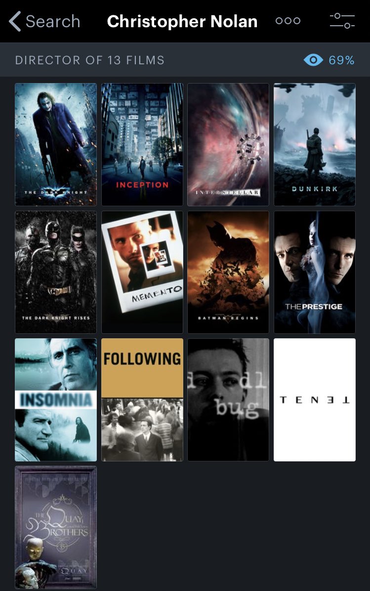 Choose a Filmography!David Fincher vs Christopher Nolan  #FilmTwitter