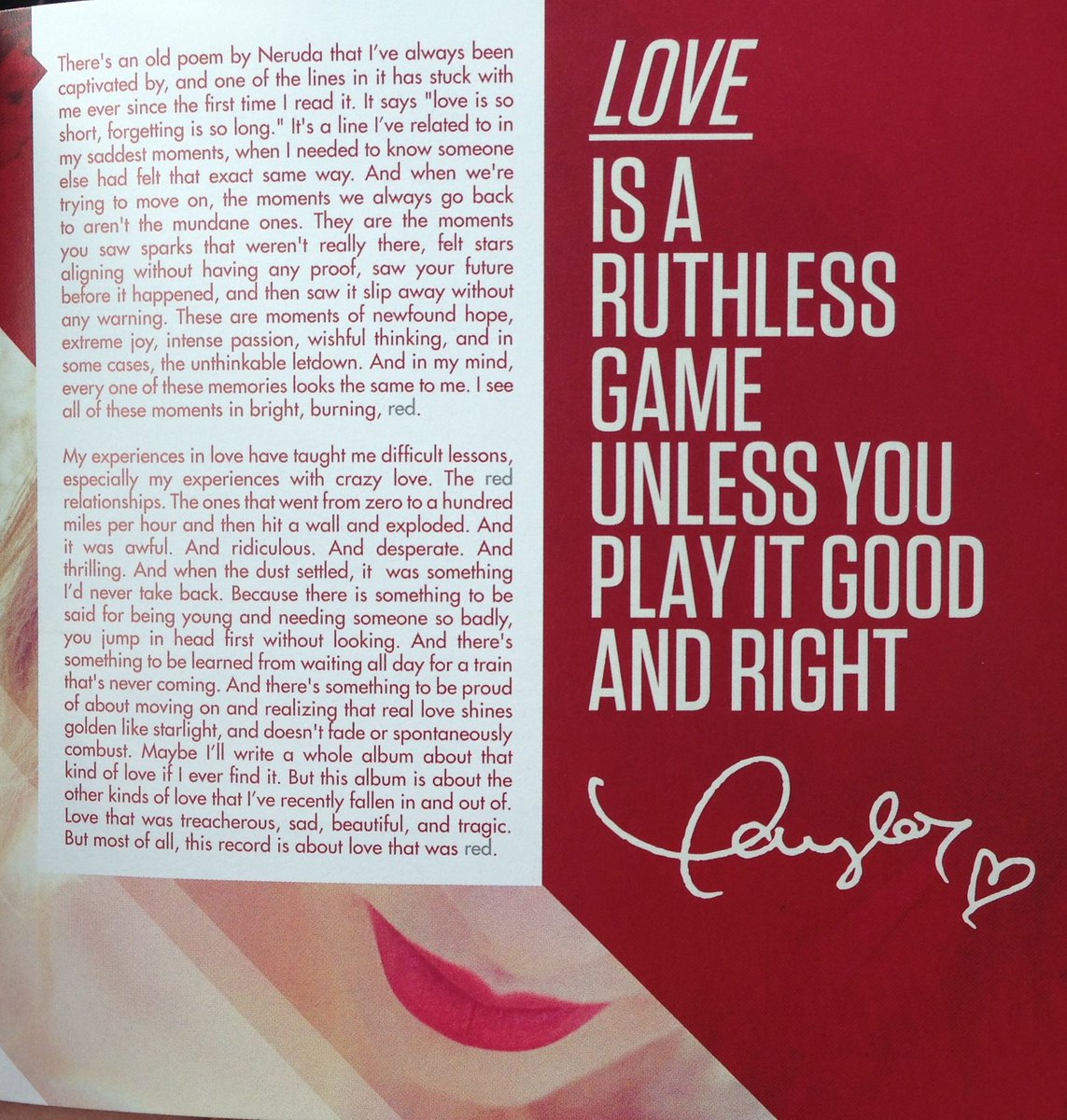 swiftxlover's tweet photo. "Maybe I’ll write a whole album about that kind of love if I ever find it." #Lover https://t.co/nC1e28QFla