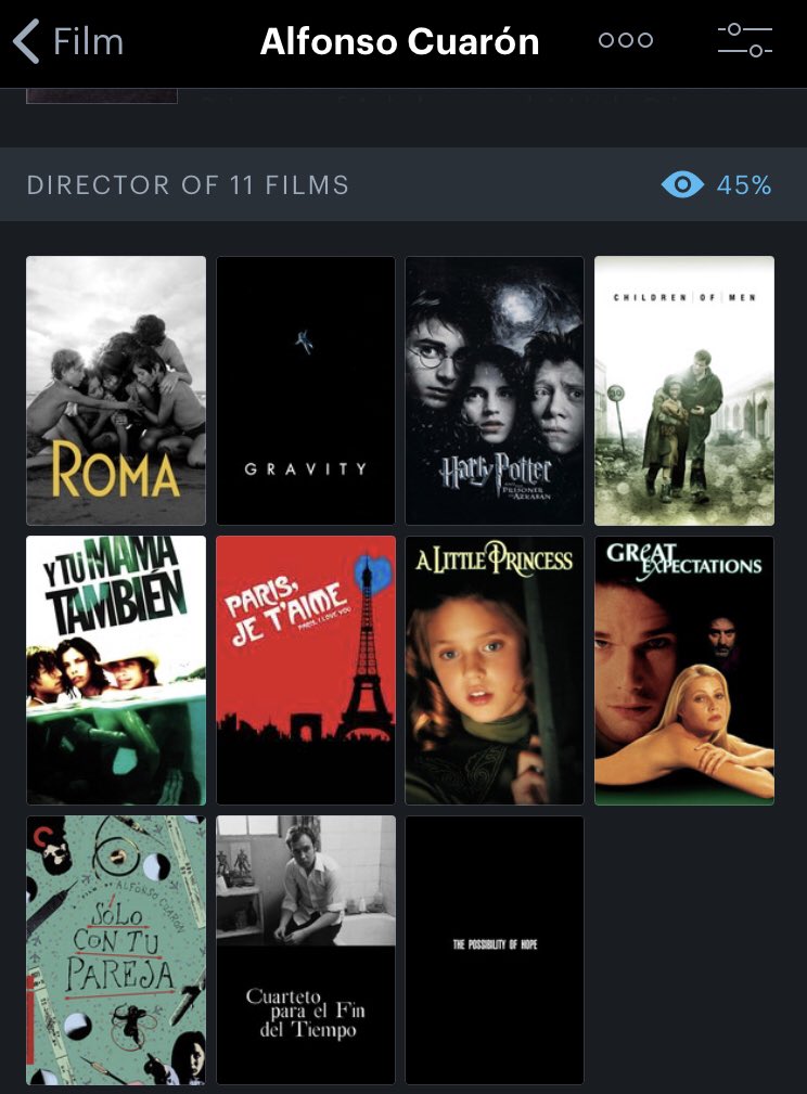 Choose a Filmography! Alfonso Cuarón / Guillermo Del Toro / Iñárritu #FilmTwitter