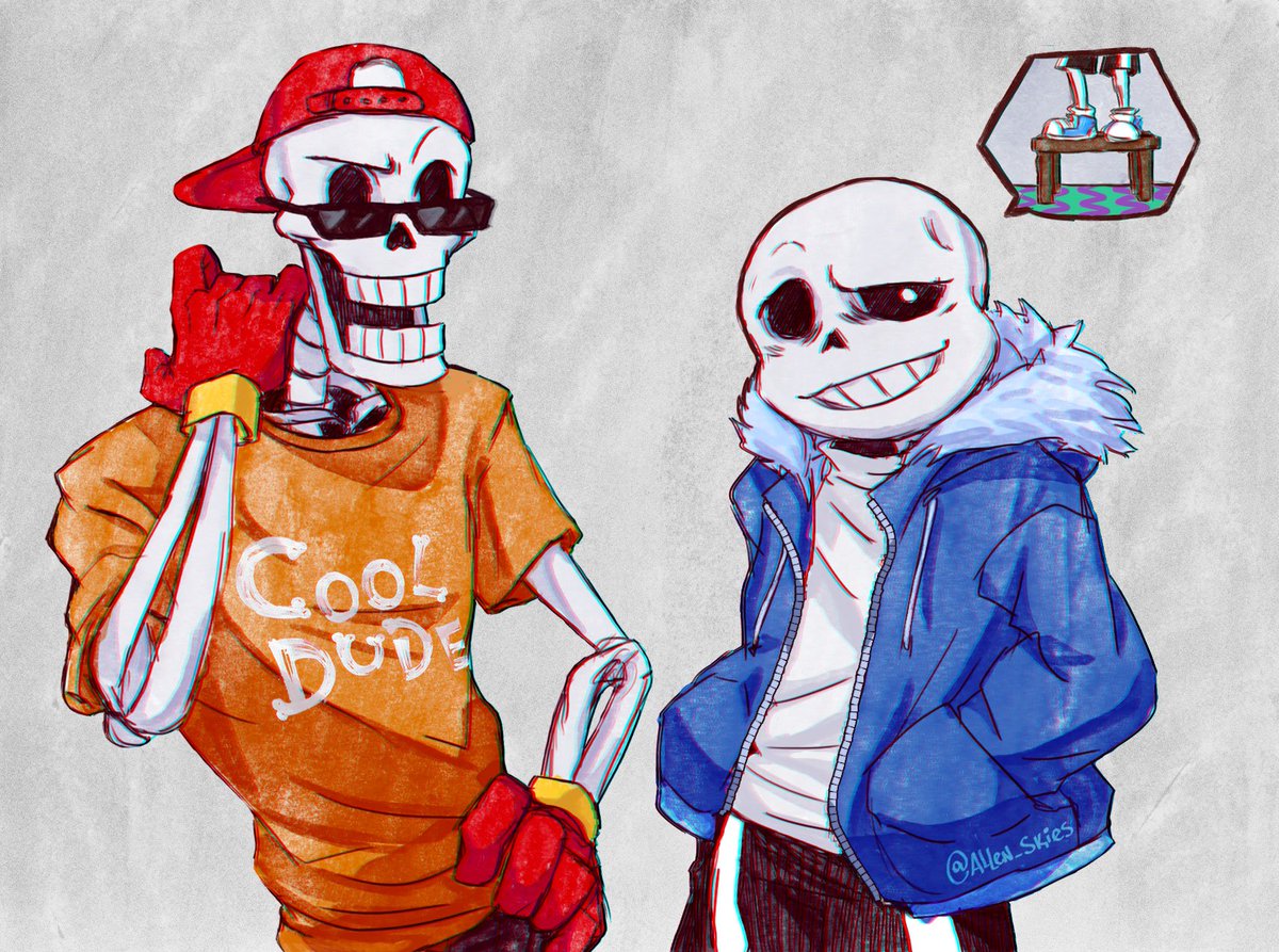 Angie_Skies's tweet photo. Sans &amp; Papyrus ♥
No le hagan bullying a Sans que ta chikito :c
#undertale #papyrus #sans #undertalefanart #cooldude https://t.co/qoS8InSAqG