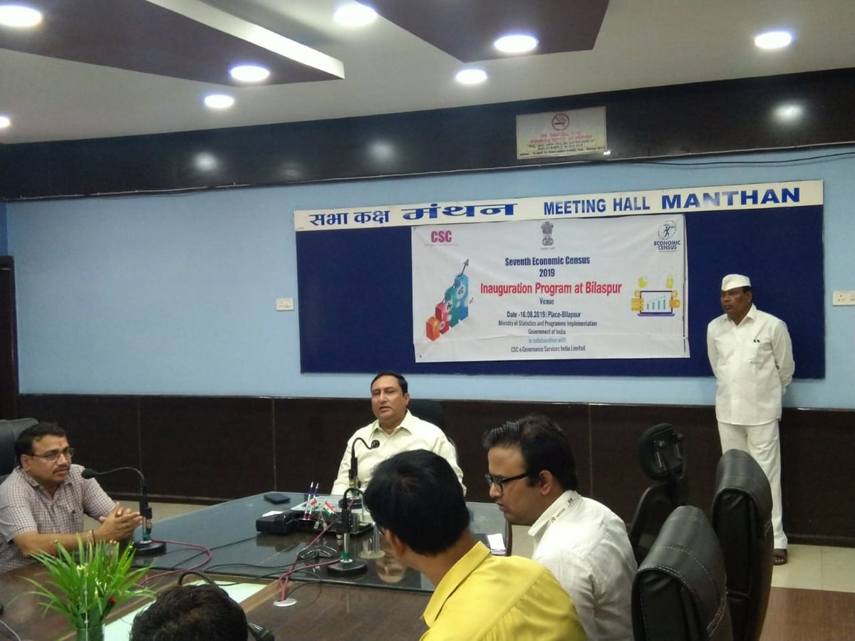 Economic_Census's tweet photo. Launch of Economic Census in Bilaspur Chhattisgarh.
@dintya15 @GoIStats @cscchhattisgarh @cc_mospi @ISSA_MOSPI @atulmohan17 https://t.co/glQDB839iG