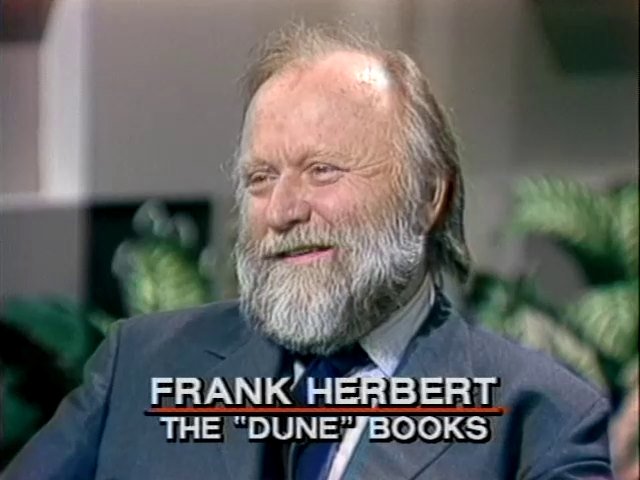 DuneAuthor's tweet photo. Frank Herbert’s comments in this NBC interview are an interesting window into the mind of a genius. 
https://t.co/I1hLwYltTE https://t.co/7SPsUmW4C9
