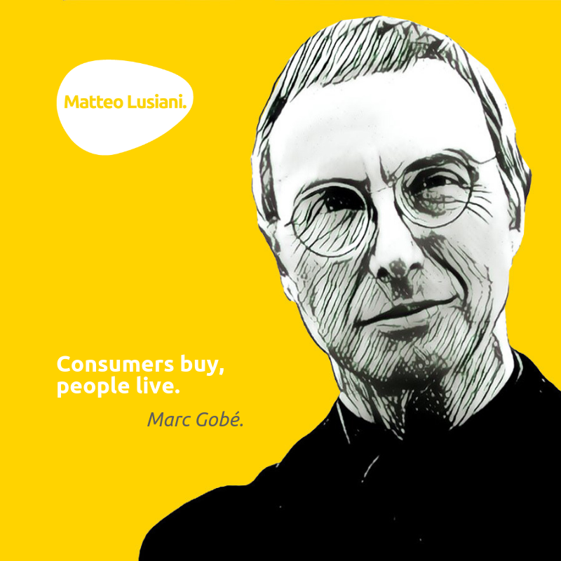 MatteoLusiani's tweet photo. This quote by @mgobe reminds me that every time I say "consumer" I missed an opportunity to say "person". 👫 🛒 
#marketing #quotes https://t.co/Uk2dFNQsBe