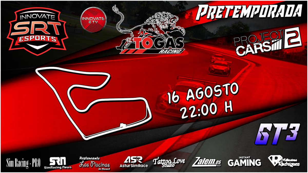 DesignArtStudio's tweet photo. #Pretemporada |Turno esta noche para los chicos de @projectcarsgame 
Desde las 22:00h aprox no te pierdas el #RedBullRingGP a los mandos de un #GT3 porque va a ser todo un espectáculo.
Como no,te lo contará en directo @ISRT_Cabayashi 

@InnovateSRT @RacingTogas https://t.co/sRn5v8AwFQ