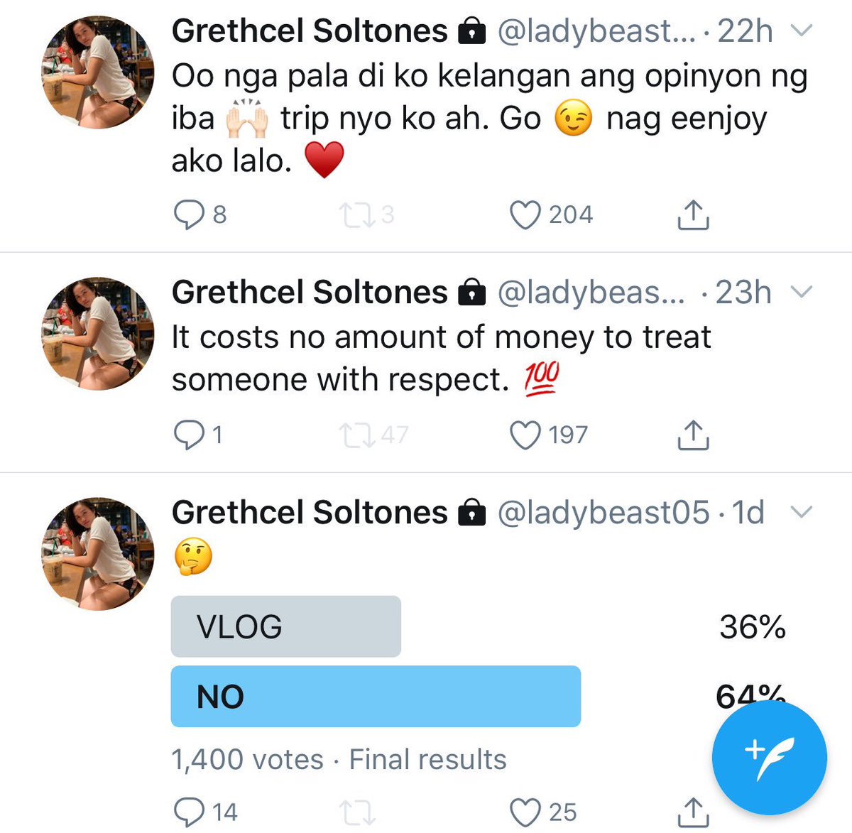 memeVICE8's tweet photo. Naka private na si solty @JannieGavile @MessMinchin3 @ https://t.co/QvruBUKkzm