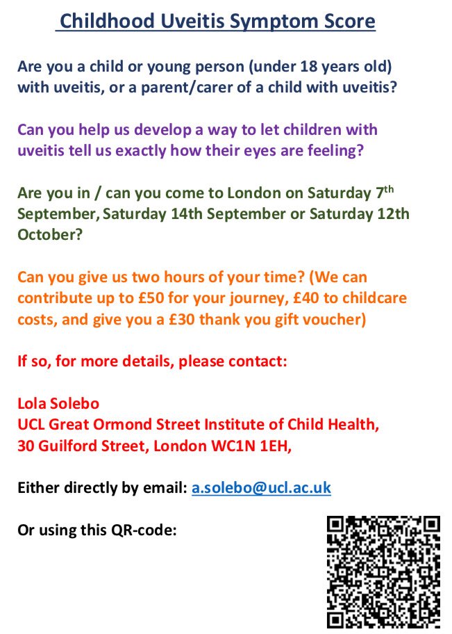 Many children with #uveitis can’t tell when things are active - that’s why eye checks in #JIA are so important - but some children &amp; young people CAN feel it. Please help us shine a light on this🕵🏾‍♀️Thank you ⁦<a href="/OliviasVision/">Uveitis Support</a>⁩ &amp; ⁦@JIA_Matters⁩!
