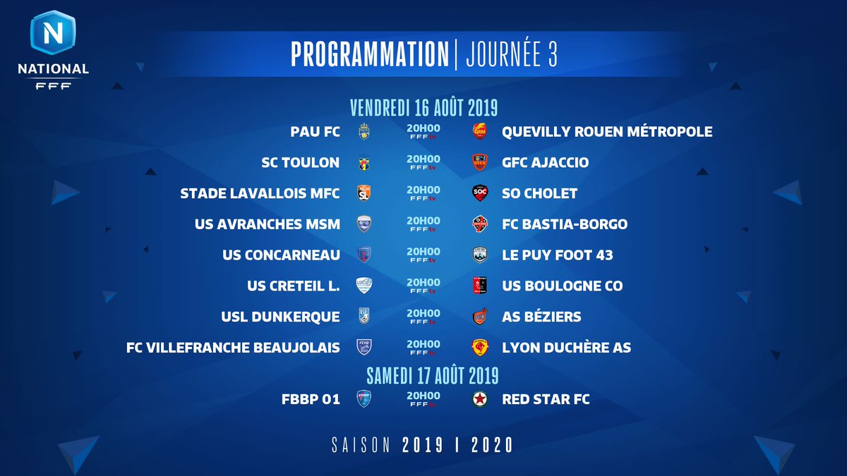 LyonLaDuchere's tweet photo. #FCVBLDAS 📅 Le programme de ce 3ème acte de #NationalFFF https://t.co/XoSN4IG9KH