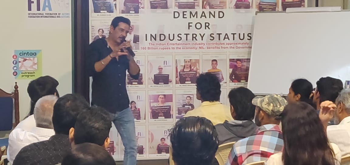 CintaaOfficial's tweet image. #CINTAA conducted #InteractiveWorkshop on Understanding Different Platforms of Acting by Shri @soniiannup @sushant_says @DJariwalla @deepakqazir @amitbehl1 @SuneelSinha @ayubnasirkhan @sanjaymbhatia @NupurAlankar @rakufired @RajRomit @JhankalRavi