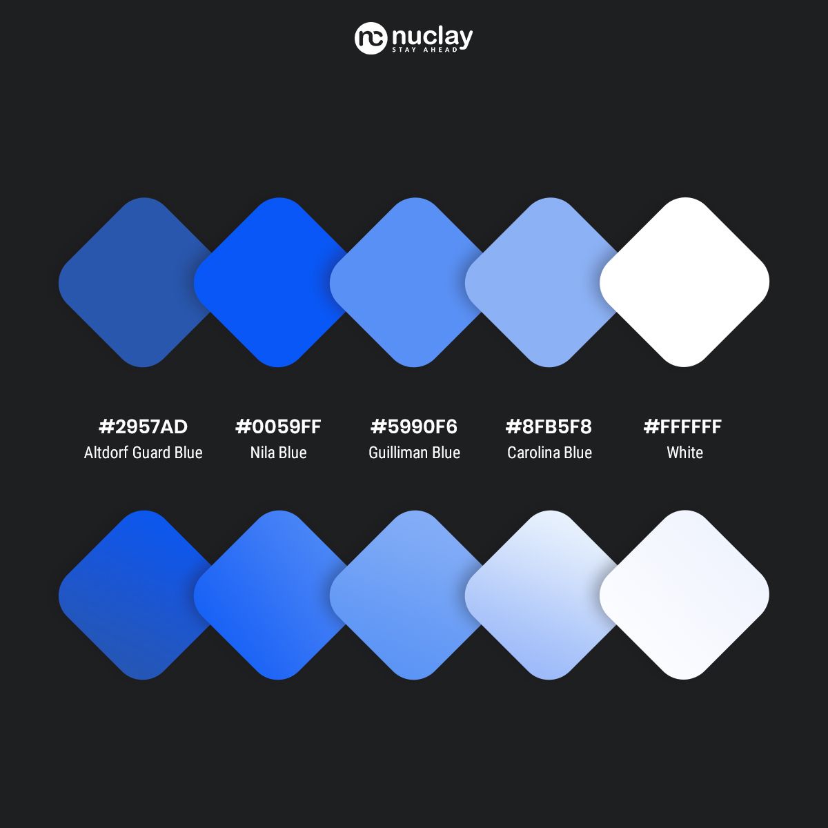 NuclaySolutions's tweet photo. The world of colours is an interesting one. There are many shades of the same colour that gets used in the process of design. Know your colour palette!
#colourpalette #designthinking #nuclay https://t.co/E2Gc5VgPY2