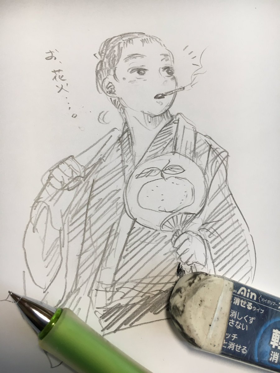 Y144749's tweet photo. 暇つぶしに落書き

花火に気が付いた
岩沢さん https://t.co/JFDKs3NOwG