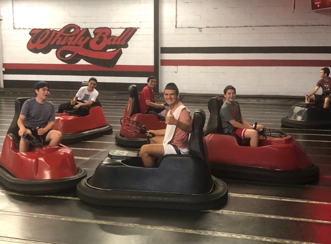 NCSYRTC's tweet photo. Awesome day today with time at Adrenaline Monkey, league playoffs, whirley ball, laser tag, and Mishmar tonight featuring Rabbi Marcus and kugel and poppers! https://t.co/CTIir0ShEI