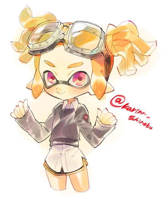 本日の落書きよそ様のイカちゃんお借りしました#Splatoon2 #スプラトゥーン2 