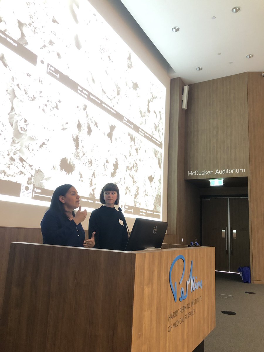 iamstaceyhong's tweet photo. Our girl @lisafstinson chairing the metagenomics in health and the environment session II @WCmicrobiome #GlobalMicrobiome 2019. Here with Lina Silva Bedoya , who spoke about #microbiology of deep-water shipwrecks 🦠🌎🚢⚓️ https://t.co/HYn9q1j3KV